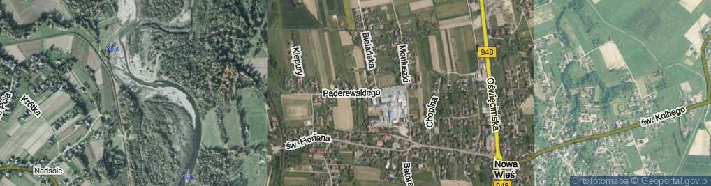 Zdjęcie satelitarne Paderewskiego Ignacego Jana ul.